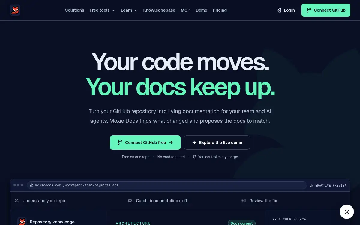 Moxie Docs screenshot