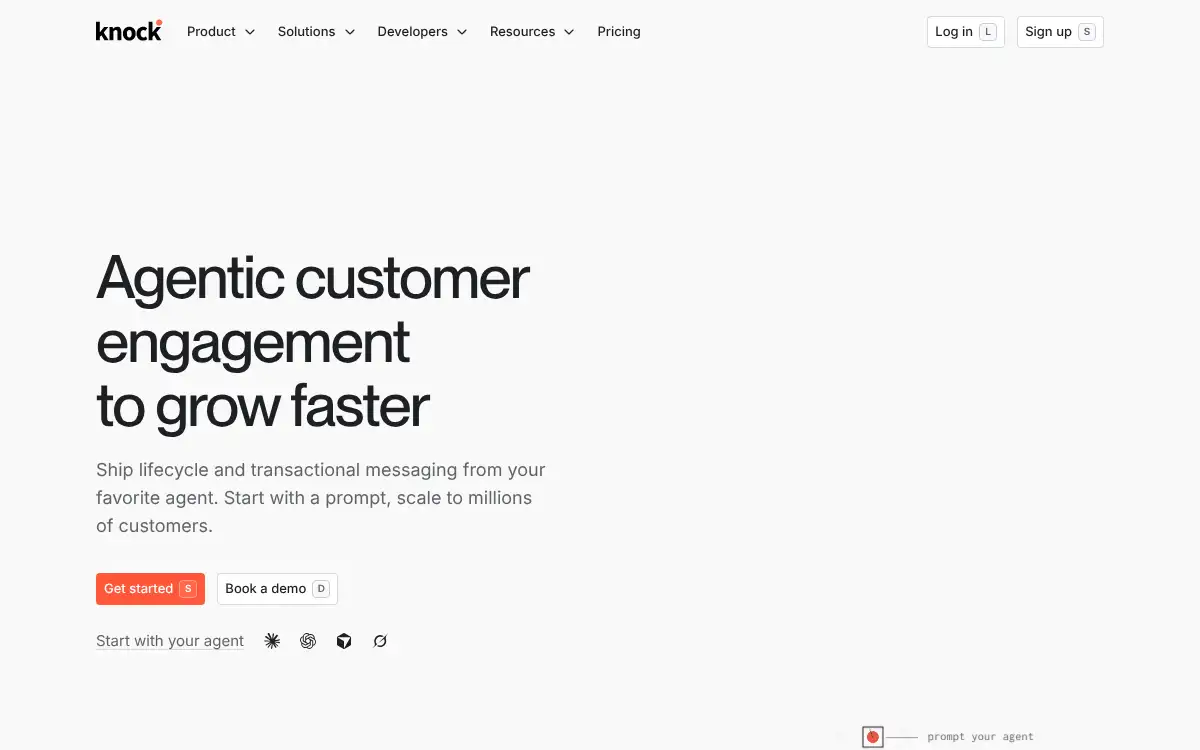 Knock agent for Slack screenshot