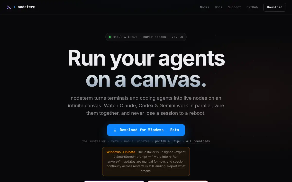 Nodeterm screenshot