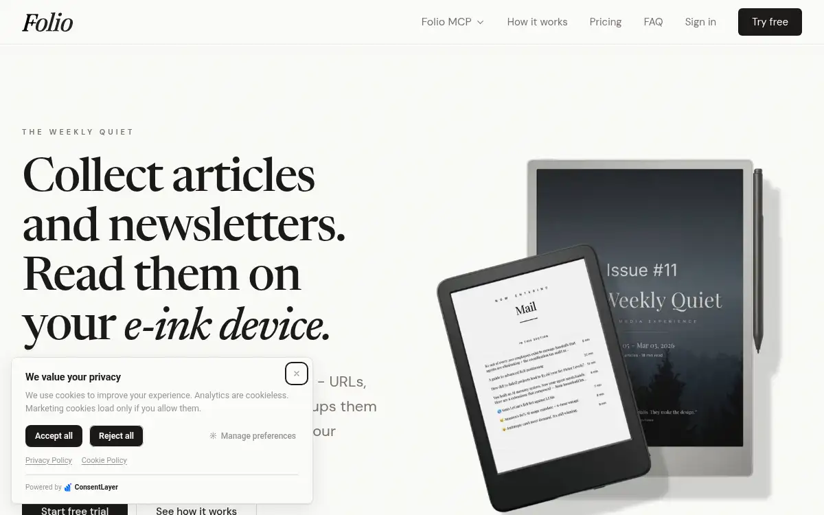 Folio screenshot