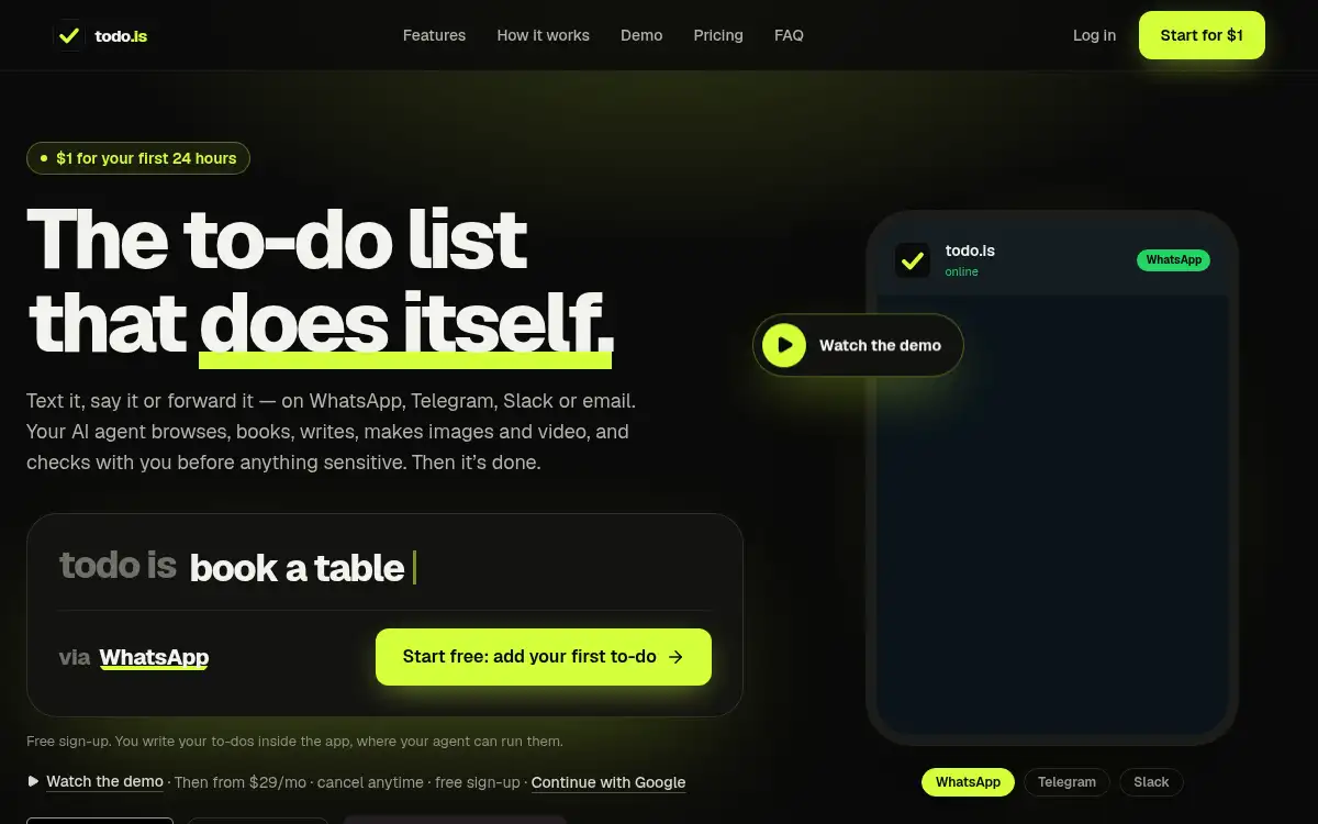 ToDo.is screenshot